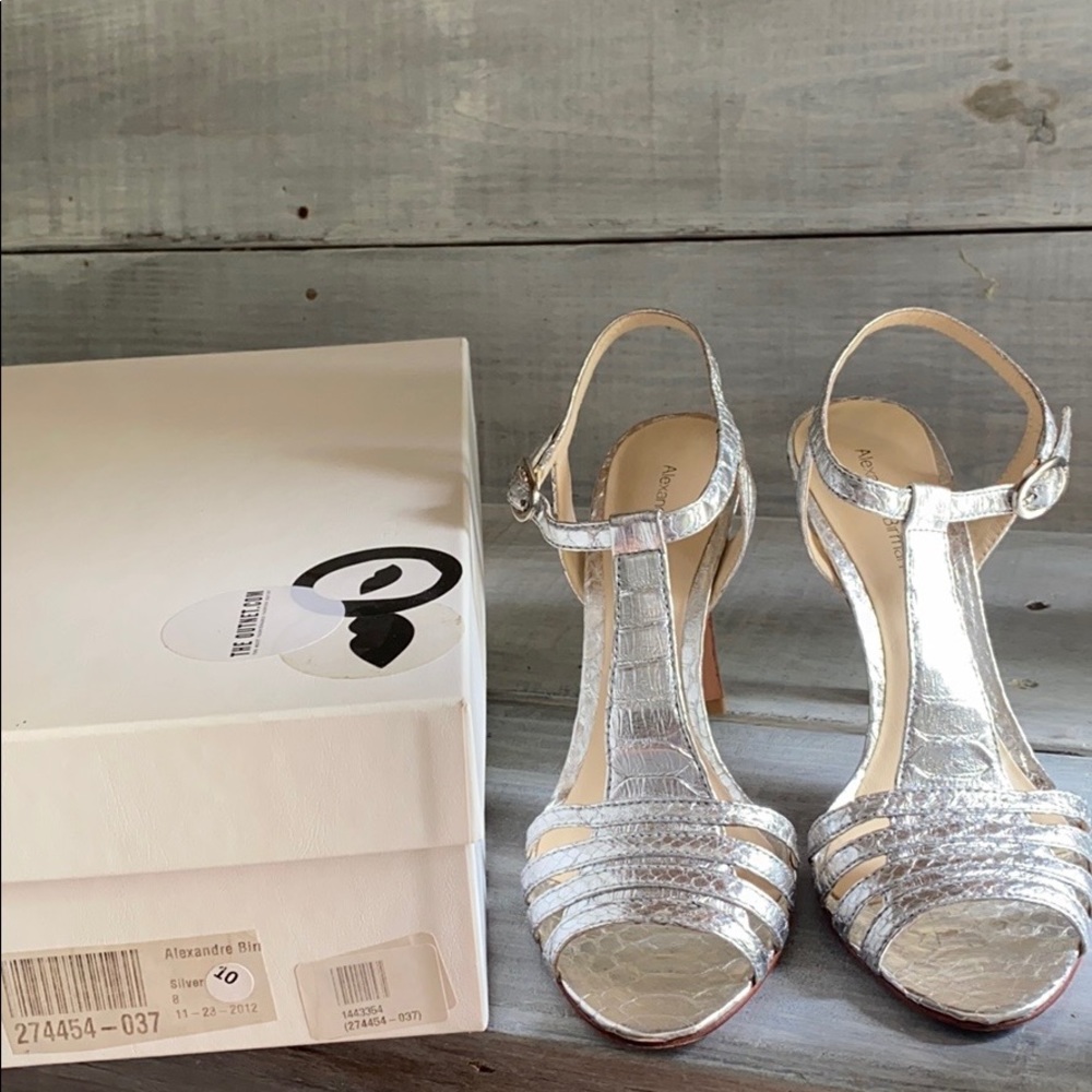 Alexandre Birman Python Heels Sz 8 - image 6